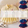 thumbnail image 3 of KPOPLK Baby Onesie Infant Girl Summer Clothes Short Sleeve Cute Print Bodysuit Newborn Girls One-Piece Clothes 3 6 9 12 18 Months Blue Size 0-3 Months, 3 of 6
