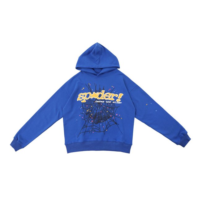 Sudadera con capucha Sp5der, sudadera con capucha con letras de espuma de telaraña americana de alta calidad, traje suelto para hombres y mujeres