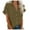 AG, variant on vigerkar Womens Short Sleeve Shirts V Neck Collared Button Down Shirt Tops with Pockets AG, M