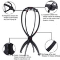 thumbnail image 2 of 2 Pcs Support de Perruque Portable, Support de Perruque Pliable Durable Présentoir de Perruque Support de Voyage pour Toutes les Perruques, 13.8 Pouces, Noir/bleu/rose/blanc, 2 of 7