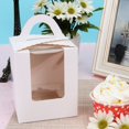 thumbnail image 7 of Hzzsbu Cupcake Boxes, 10 Pcs Single Paper Cupcake Holder Containers, Candy Cookies Desserts Gift Boxes with Window and Handle for Wedding Birthday Party, 7 of 7