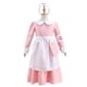 thumbnail image 3 of Vestido blanco de poliéster para niña, para carnaval romano, fiesta escolar, actuación, manga corta, incluye cinturón y chal., 3 of 8
