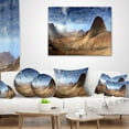 thumbnail image 4 of Designart Mountain Scenery Panorama - Landscape Photography Throw Pillow - 18x18, 4 of 5