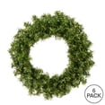 thumbnail image 2 of Vickerman A802609-6 10 in. Mini Pine Wreath with 90 Tip Count  6 per Pack, 2 of 3