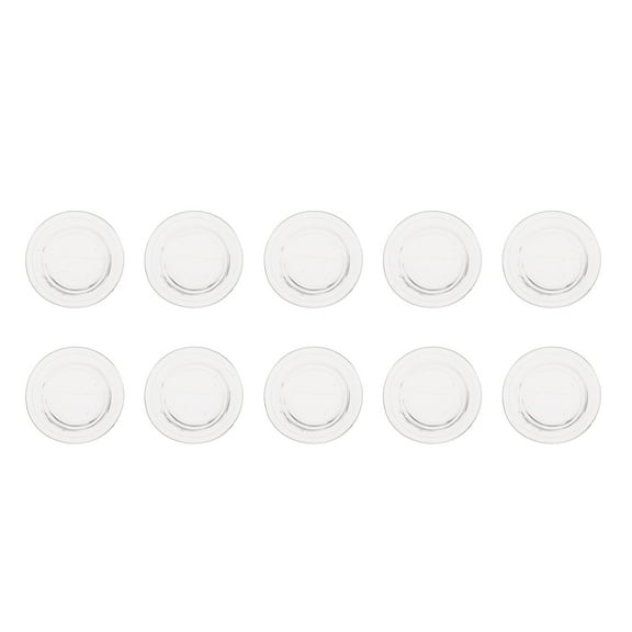 Yuanmiaoke 10 Pcs Mini Kitchen Glass Soy Sauces Plate Decor Mini Seasoning Dipping Bowl Decor