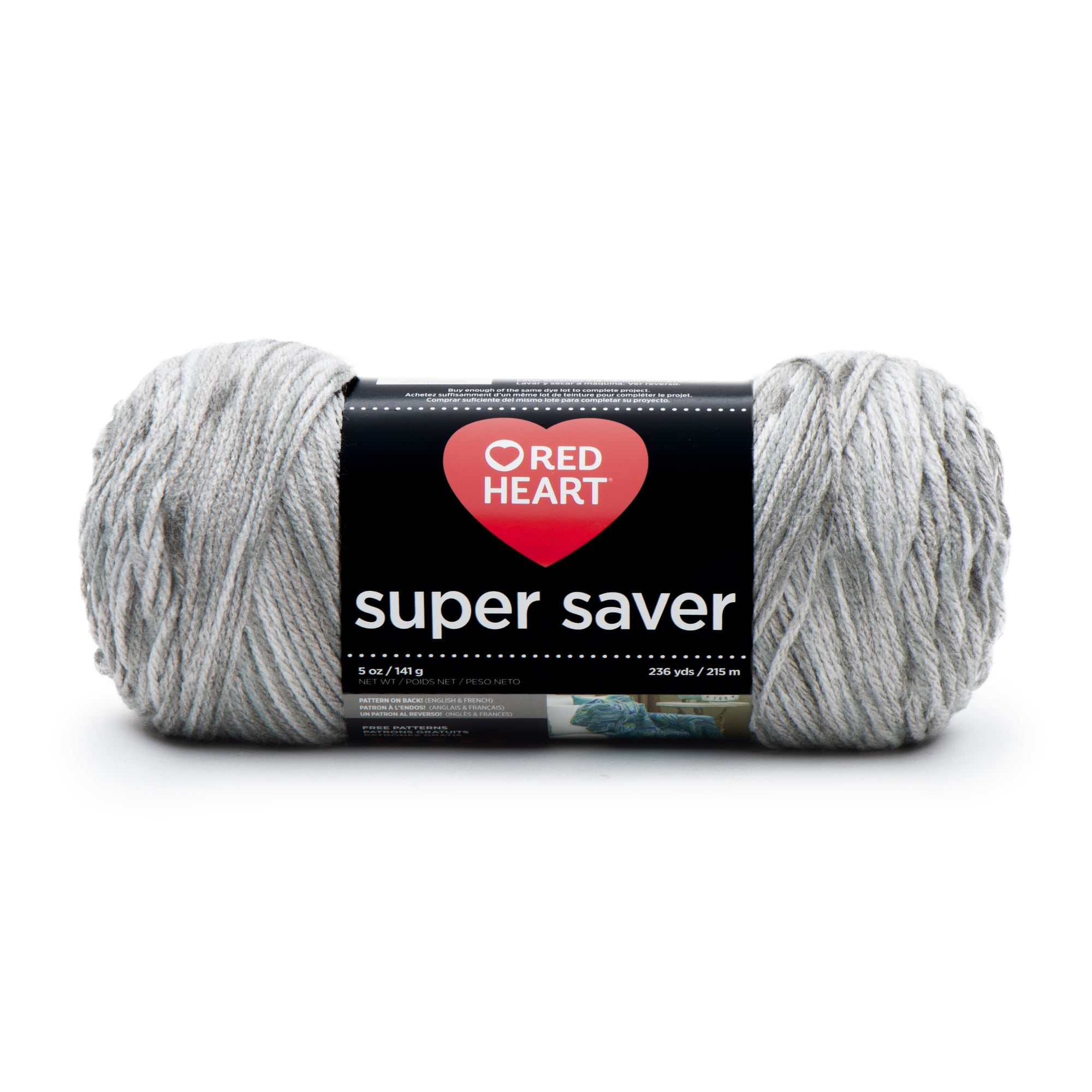 (2 pack) Red Heart® Super Saver™ #4 Worsted Acrylic Yarn, Soapstone 5oz/142g 236yd