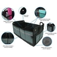 thumbnail image 2 of LK Baby Collapsible Trunk Organizer Folding Cargo Car Storage, 12 Interior Pockets Black, 2 of 5