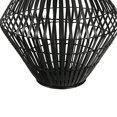 thumbnail image 4 of Benjara BM208299 Small Bellied Shape Bamboo & Metal Frame Lantern - Black, 4 of 5
