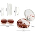 thumbnail image 4 of Contact Lens Case, Leak-Proof Contact Case Travel with Cleaner Washer Holder Tweezers, Remover Tool Solution Bottle for Outdoor Daily Use, 4 of 7