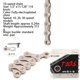 thumbnail image 2 of Naiovety 9  10  11 Cadenas de velocidad Cadena de bicicletas de montaña Conector Seguridad Multifunción Universal Ciclismo Motocicleta Scooter Ciclismo 9 velocidades Naiovety OD026114-03, 2 of 6