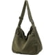 thumbnail image 1 of Bolsa de lona informal para mujeres y hombres, bolso mensajero tipo hobo para viaje y trabajo, 1 of 4