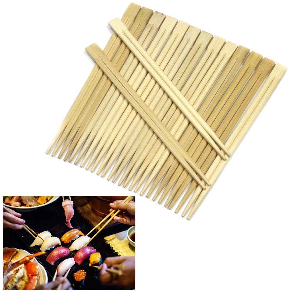 30 Pair Chopsticks Bamboo Wood Plain Set Japanese Chinese ...