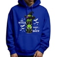 thumbnail image 1 of LUOGENLI Chandails à Capuchon pour Hommes, Chandail à Enfiler 4Xlt, Chandail à Capuchon Graphique d'Halloween, Chandail Molletonné à Enfiler à Manches Longues, Veste Décontractée avec Imprimé pour l'Automne et l'Hiver, Tenue Confortable, Noir, Chandails à Capuchon pour Hommes, Bleu1, Taille TG, 1 of 5