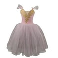 thumbnail image 5 of Delliss Leotards for Girls Ballet Dance Tutu Skirted Princess Dress Ruffle Sleeve Ballet Skirted Dancewear with Tulle Skirt, 5 of 7