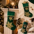 thumbnail image 2 of Christmas Stockings, Classic Holiday Xmas Stocking with Hanging Loop, Gift Bag for Fireplace Mantel, Tree and Family Holiday Decor, 2 of 7