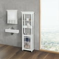 thumbnail image 4 of Teamson Home Neal Removable Wooden Medicine Cabinet with Mirrored Door, White, 4 of 10