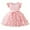 Pink, variant on Wangkekeji Child Girls Pageant Dress Party Flowers Prints Bowknot Short Sleeve Gown Dresses Toddler Girl 4t