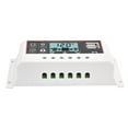 thumbnail image 2 of Controlador de panel solar inteligente con doble puerto USB, dispositivo de control de carga y descarga PWM de batería de 12 V/24 V y 20 A, 2 of 12