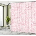 thumbnail image 4 of Ambesonne Botanic Shower Curtain, Vintage Floral Pattern Art, 69"Wx70"L, Pastel Pink, 4 of 4