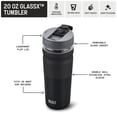 thumbnail image 2 of Built Glassx 20 oz Two-Tone Black Insulated Stainless Steel Tumbler with Glass Interior, 2 of 15