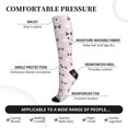 thumbnail image 3 of Lsque Cute Panda Pattern Sport Compression Socks for Men & Women 15-20 mmHg Knee High Nurse Pregnant Running Medical and Travel Athletic, 3 of 6