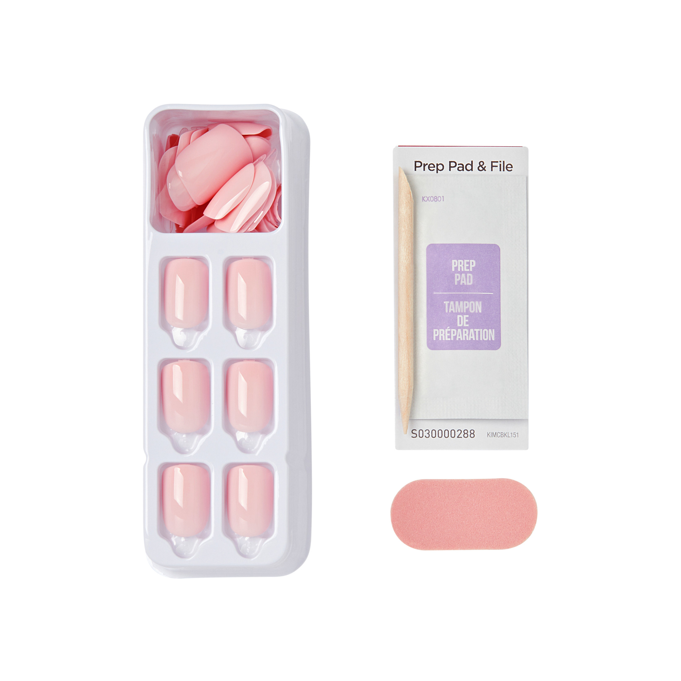 Impress Press-On Nails Short Squoval Pink, 30 Pack photo 5