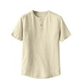 thumbnail image 1 of pstuiky camiseta de hombre, Camisas casuales de verano para hombre, de color liso, ajustadas, de manga corta y cuello redondo camisas casuales para hombre l, 1 of 8