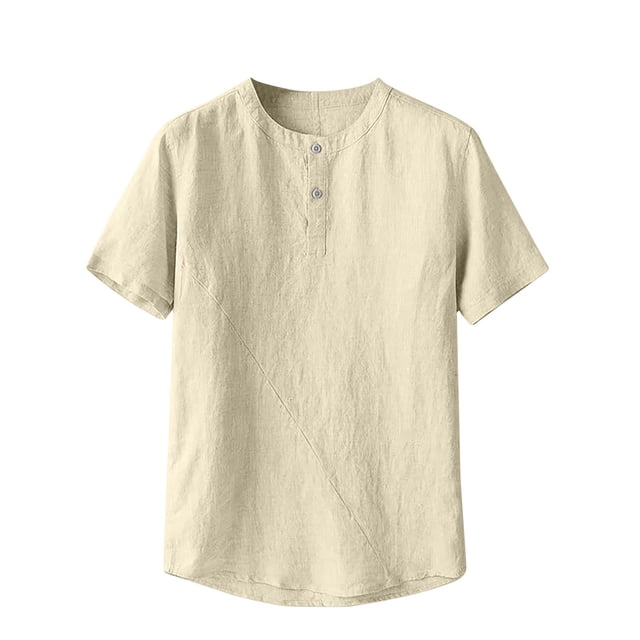 pstuiky camiseta de hombre, Camisas casuales de verano para hombre, de color liso, ajustadas, de manga corta y cuello redondo camisas casuales para hombre l