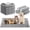 Gray-22" X 47"-Classic, variant on Gray 22" X 47" Waffle Small Animal Blanket Bedding Mats