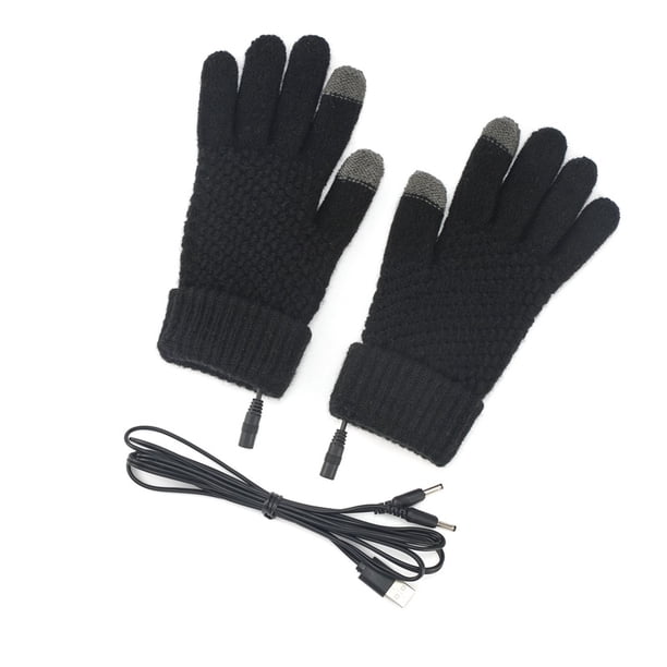 Guantes calefactores con pantalla táctil USB Guantes térmicos USB Guantes calefactores eléctricos USB Guantes eléctricos extraíbles y lavables Guantes cálidos de invierno
