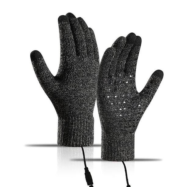 Guantes calefactables USB | Calentadores de manos recargables para invierno | Guantes calefactables con alimentación USB para hombres y mujeres