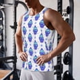 thumbnail image 5 of Lsque Winter Snowflake Skiing Skull Pattern Mens Tank Tops Muscle Athletic Quick Dry Sleeveless Workout Fitness T Shirts Beach Tank Top, Loose-fit Sleeveless Shirt for Men-Large, 5 of 7