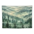 thumbnail image 5 of Creowell  Misty Forest Tapestry, Nature Mountain Tapestry Wall Hanging Watercolor Landscape Wall Tapestries for Bedroom Aesthetic Men Living Room Sage Green Wall Art Home Decor Gift 40x60inch, 5 of 6