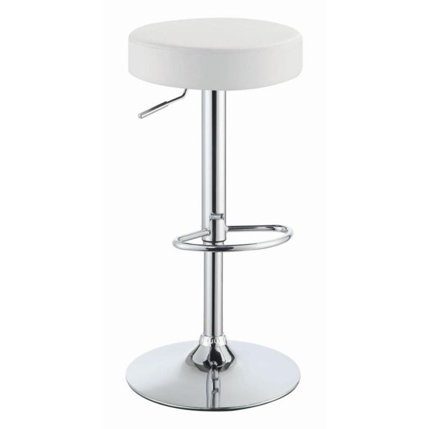 Simple Relax Adjustable Bar Stool With Chrome Base