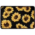 thumbnail image 1 of Indoor Doormat Front Door Mat Non Slip Rubber Backing Super Absorbent Mud Snow Dirts Mats Entrance Door Rug Shoes Mat Machine Washable Carpet - Welcome Yellow Sunflower, 15.7 x 23.6 Inch, 1 of 8