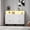 white, variant on Buffet Sideboard Cabinet with Charging Station, LED Light, Drawers, Adjustable Shelves