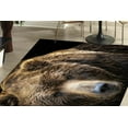 thumbnail image 2 of Animal Rug, Bridesmaid Gift Rug, Wild Animal Rug, Modern Rug, Cool Rug, Brown Bear Rugs, Easy to Clean Rug, Loft Rug, Saloon Rugs, Brown Rug, 5.9'x9.2' - 180x280 cm, 2 of 8