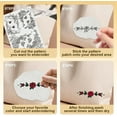 thumbnail image 4 of 38Pcs Rose Lace 4 Sheets Water Soluble Embroidery Pattern Stabilizers Stick and Stitch Embroidery Stickers Hand Sewing DIY Rose Lace Embroidery Papers, 4 of 9
