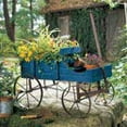 thumbnail image 2 of Amish Chariot Décoratif Intérieur/extérieur Jardin Arrière Jardinière, Rouge, 2 of 5
