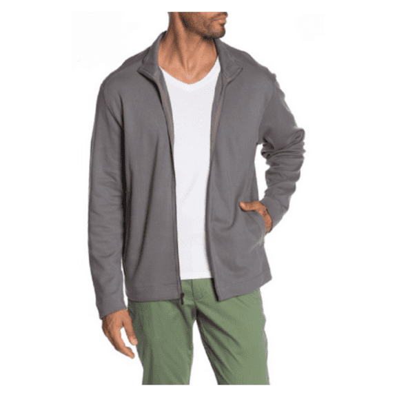 Tommy Bahama Ravello Jersey Zip Front Jacket, Carbon Grey, Medium