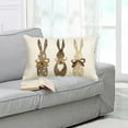 thumbnail image 6 of Dadiaei Easter Bunny, Spring Decor, Religious Gifts - Lumbar Pillow Covers 11.81x16.68 He Is Risen Spring Bunny Throw Pillow Case Decorative Linen Throw Pillow Covers for Couch Home, 6 of 8