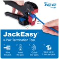 thumbnail image 4 of Keystone Jack ICC Cat5e, perfil delgado, 180°, perforado, azul, 4 of 9