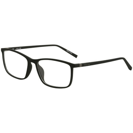 police eyeglasses perception 6 vpl255 255 06aa black rubber optical frame 55mm