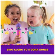 Dora the Explorer, Rainforest Rhythms Microphone with Music & Bilingual Phrases, for Kids Ages 3 and up