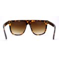 thumbnail image 4 of Classic Hard OG Flat Top Mobster Horn Rim Sunglasses Tortoise Brown, 4 of 4