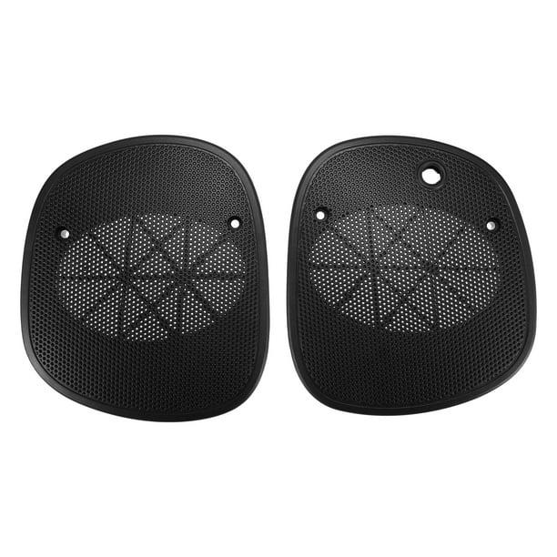 Frente Tablero Altavoz Rejilla Rejilla Cubierta, para Chevrolet, Negro, 1 Par
