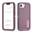 thumbnail image 1 of for iPhone 16e Case, iPhone 16e Phone Case with Built in Kickstand, Shockproof/Dustproof/Drop Proof Heavy Duty Military-Grade Rugged Protective Cover for iPhone 16e,Purple,For iPhone 16e, 1 of 8