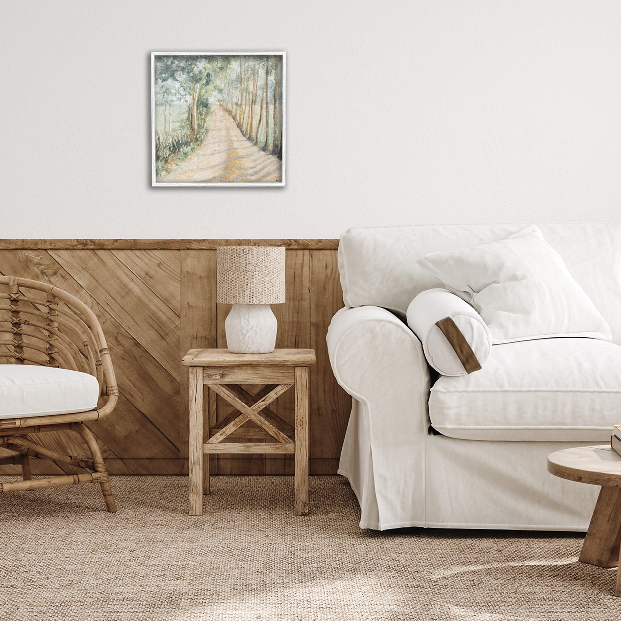 Stupell Industries Camino A Casa Pathway White Framed Giclee Art, design by Patricia Pinto