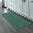 thumbnail image 6 of Mainstays Dylan Solid Diamond Traditional Teal Runner Rug, 1'9" x 5', 6 of 8