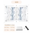 thumbnail image 6 of Sun Shade Sail 12x16Ft Navy Blue Grey Tree Branch Uv Block Sunshade Canopy Outdoor Shade Cover Rectangle Shade Cloth For Patio Garden Yard Deck Pergola, 6 of 6